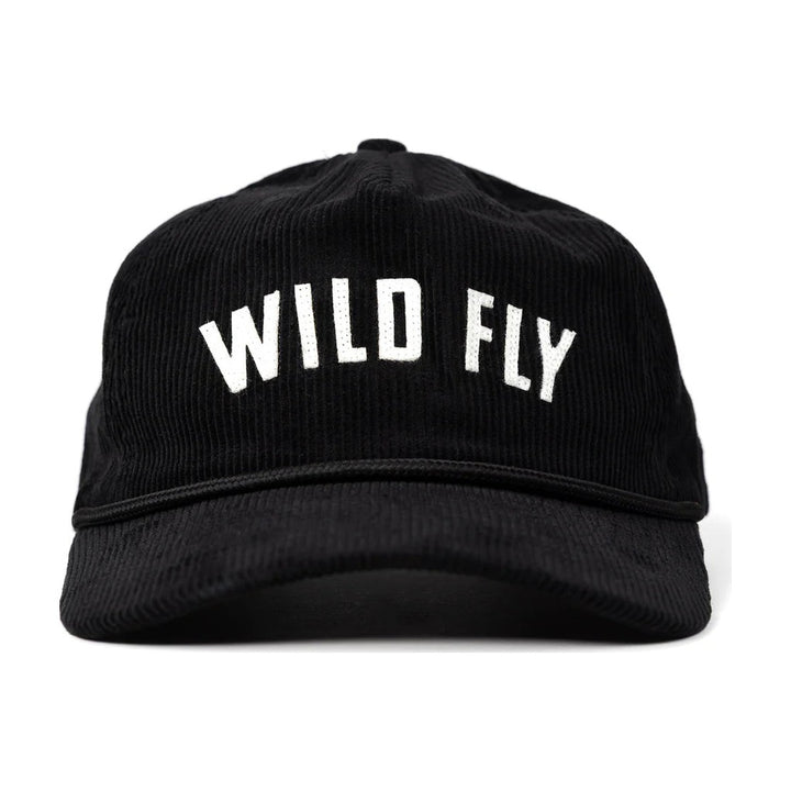 Wild Fly - Legacy Corduroy Snapback - Black - Hats - Fly Fish Food