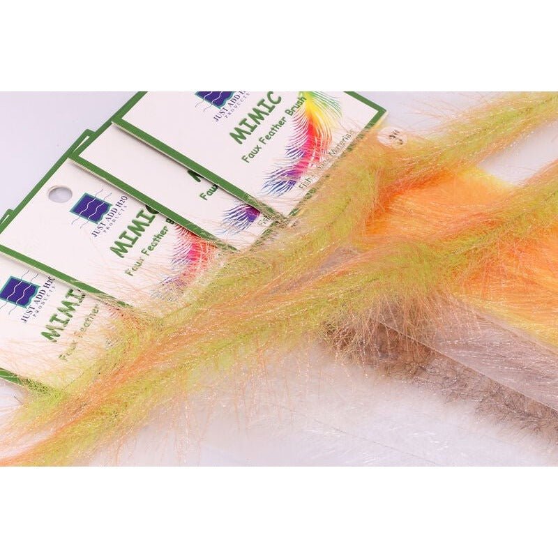 Mimic Faux Feather Brush - Synthetic Fibers & Flash - Fly Fish Food