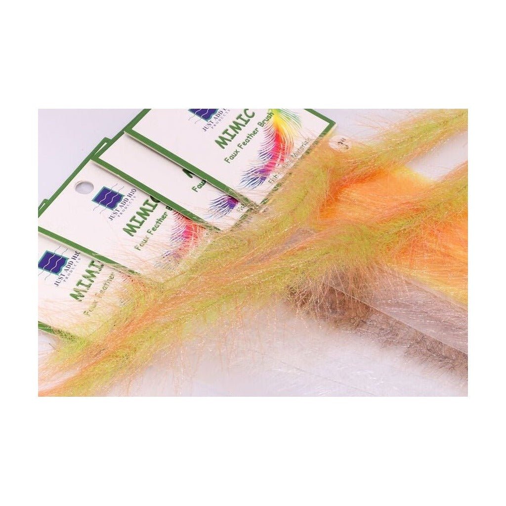 Mimic Faux Feather Brush - Synthetic Fibers & Flash - Fly Fish Food