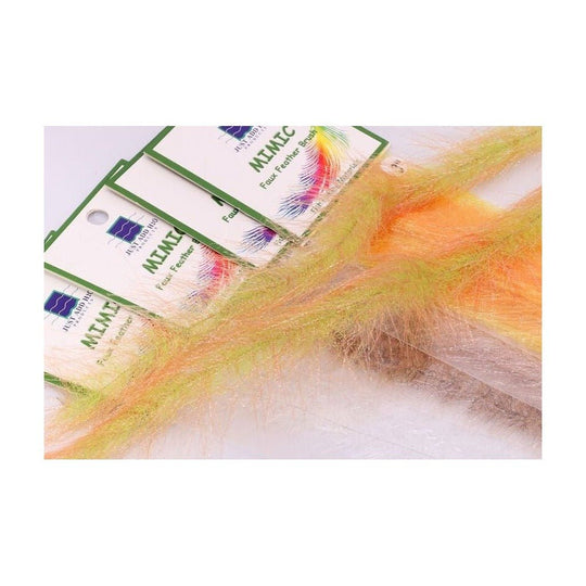 Mimic Faux Feather Brush - Synthetic Fibers & Flash - Fly Fish Food