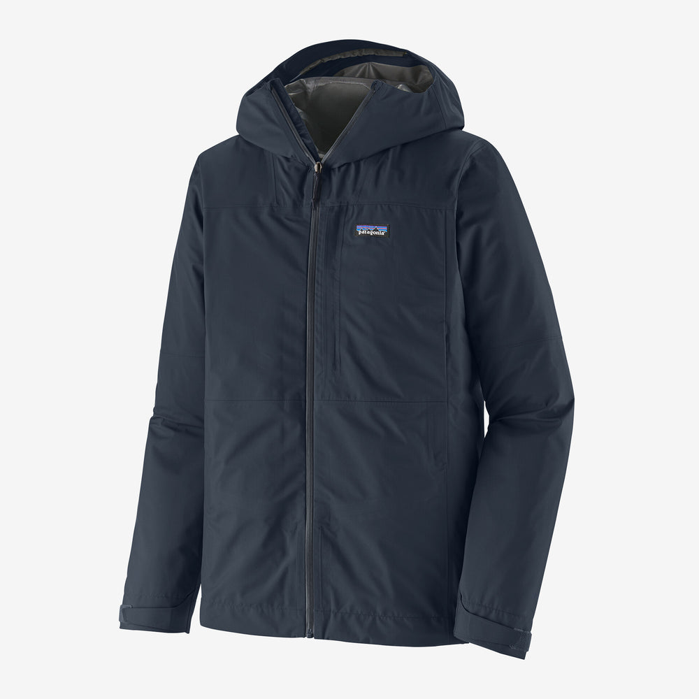 Patagonia - M's Boulder Fork Rain Jacket - Smolder Blue - Apparel - Fly Fish Food