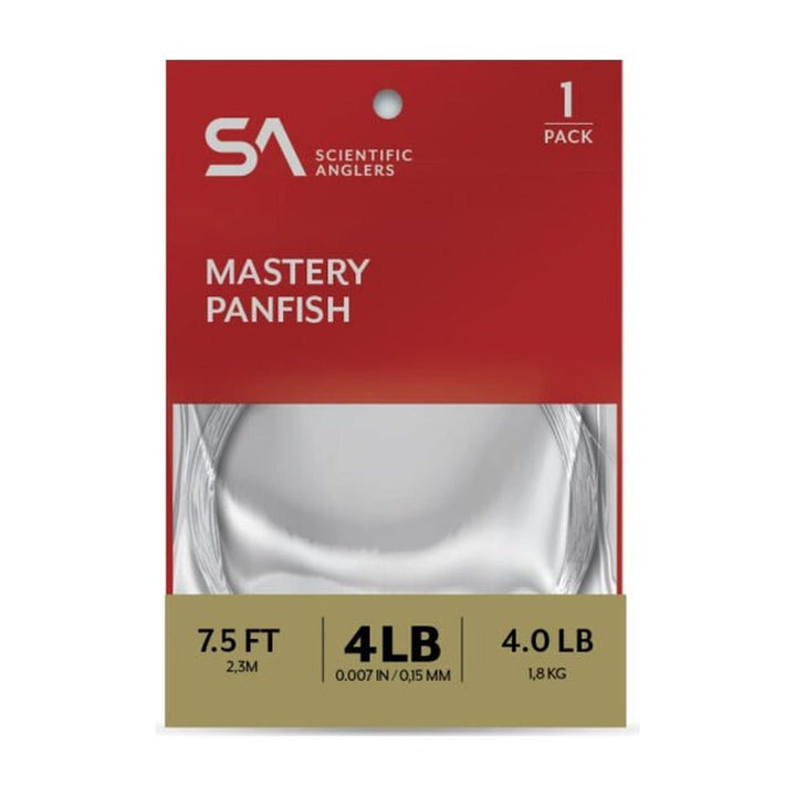 Scientific Anglers Mastery Panfish Leader - 1 Pack - Tippet, Leader &amp; Accessories - Fly Fish Food