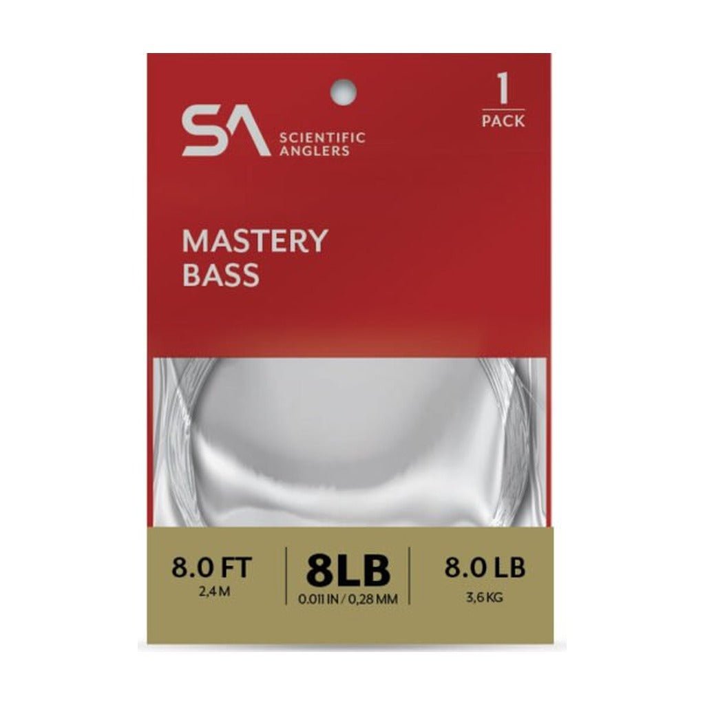 Scientific Anglers Mastery Bass Leader - 1 Pack - Tippet, Leader &amp; Accessories - Fly Fish Food