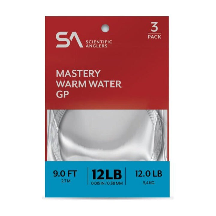 Scientific Anglers Mastery Warmwater GP - 3 Pack - Tippet, Leader &amp; Accessories - Fly Fish Food