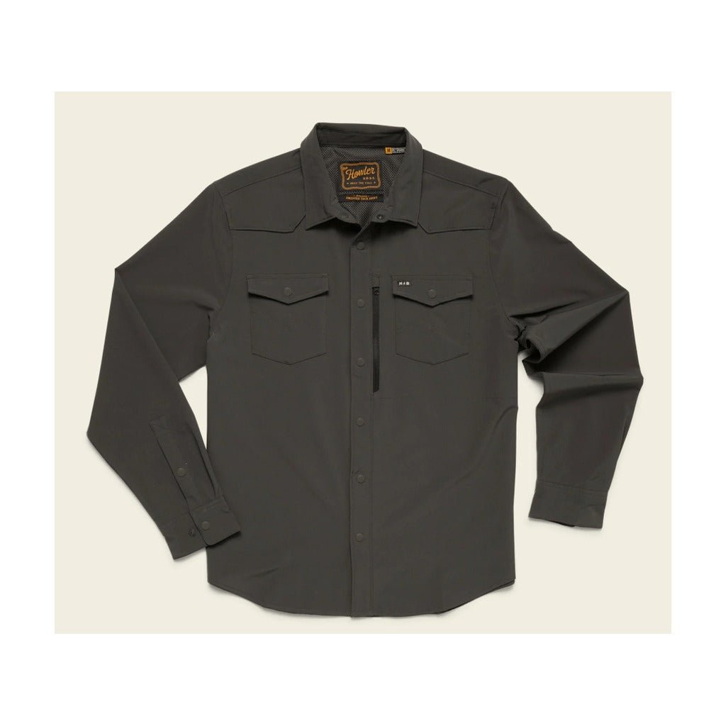 Howler Bros - Emerger Tech Longsleeve - Antique Black - Apparel - Fly Fish Food