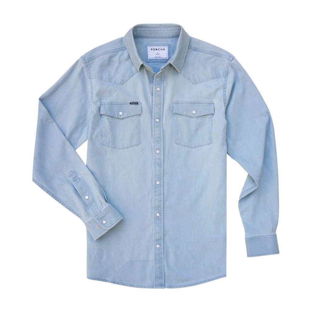Poncho - The Marfa Light Wash - Western Shirt - Apparel - Fly Fish Food