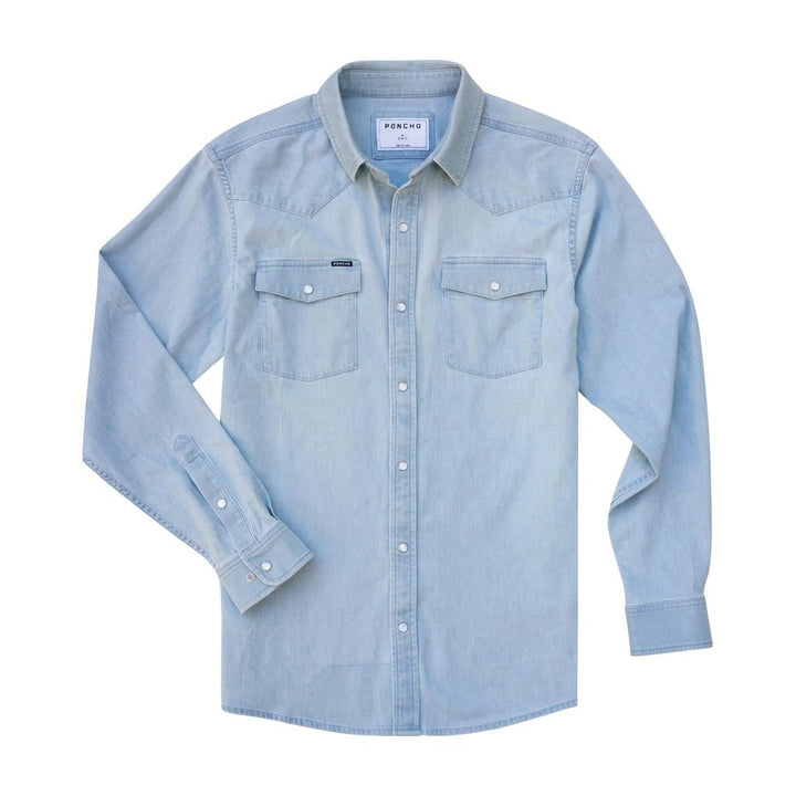 Poncho - The Marfa Light Wash - Western Shirt - Apparel - Fly Fish Food