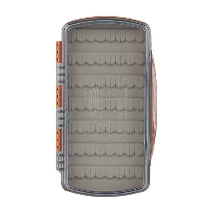 Tacky Pescador Fly Box - Medium - Burnt Orange - Clear - Fly Boxes - Fly Fish Food