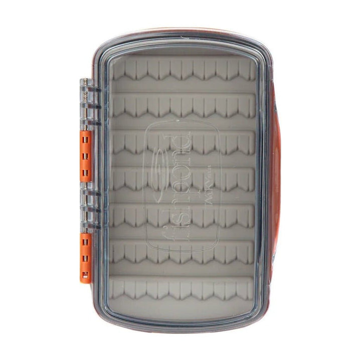 Tacky Pescador Fly Box - Small - Burnt Orange - Clear - Fly Boxes - Fly Fish Food