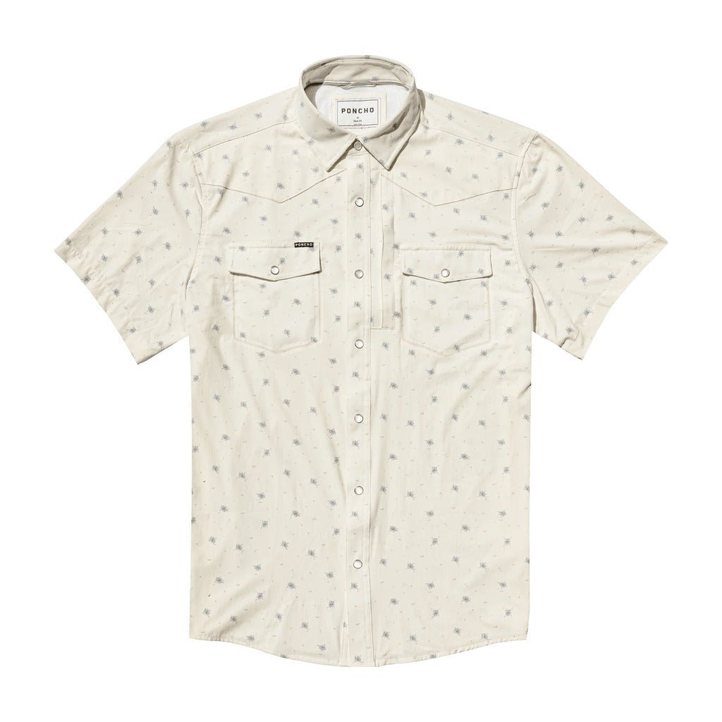 Poncho - The Llano - Floral Print Off - White - Apparel - Fly Fish Food