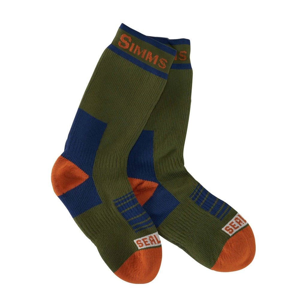Simms - X SealSkinz Rangeley Merino Waterproof Sock - Mid - Loden - Apparel - Fly Fish Food