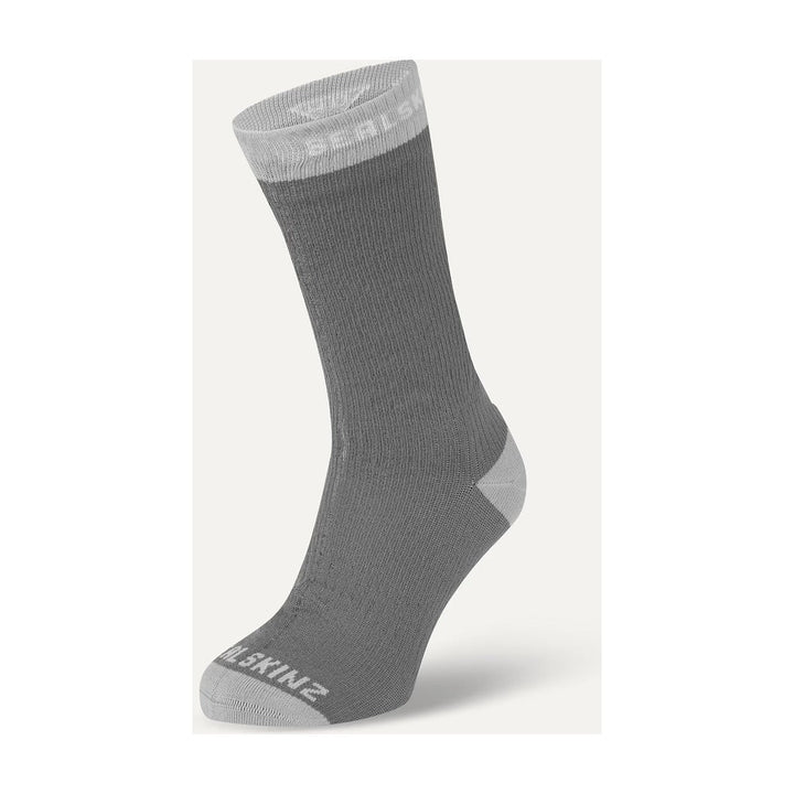 Sealskinz - Wiveton Waterproof Warm Weather Mid Length Sock - Grey - Apparel - Fly Fish Food