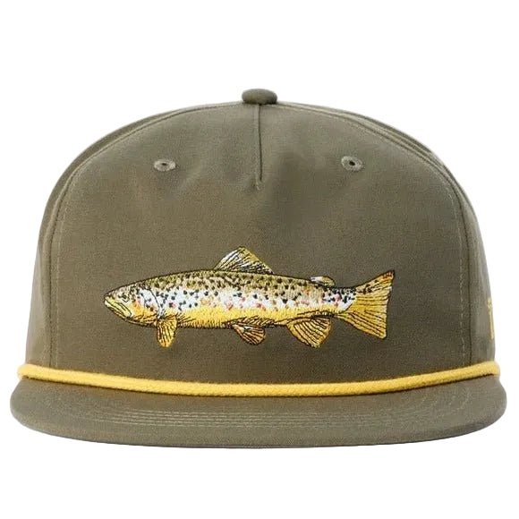 Duck Camp Grandpa Brown Trout Hat - Military Green - Hats - Fly Fish Food