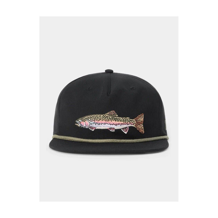 Duck Camp Grandpa Rainbow Trout Hat - Black - Hats - Fly Fish Food