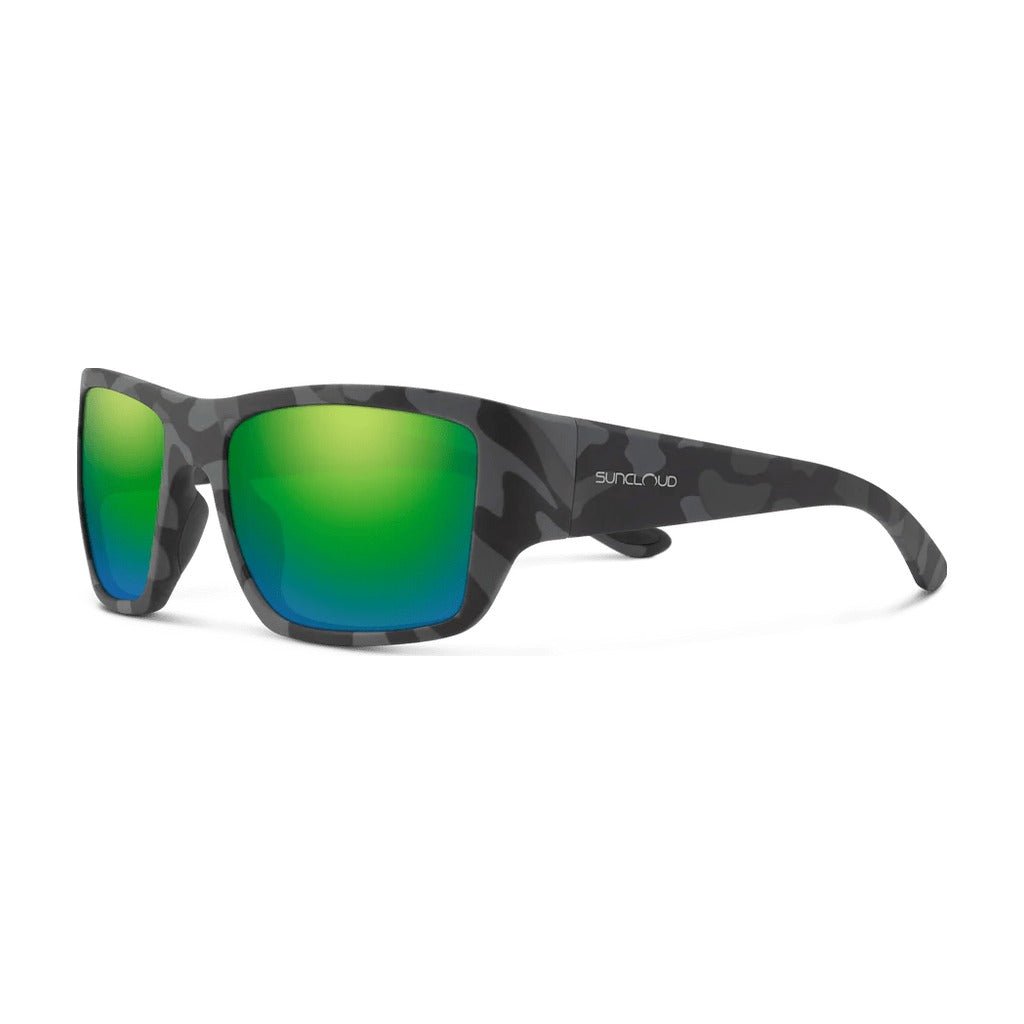Suncloud Sculpin - Matte Stonefish - Polarized Green Mirror Lens - Sunglasses - Fly Fish Food