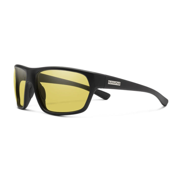 Suncloud Boone - Matte Black - Polarized Low Light Yellow Lens - Sunglasses - Fly Fish Food