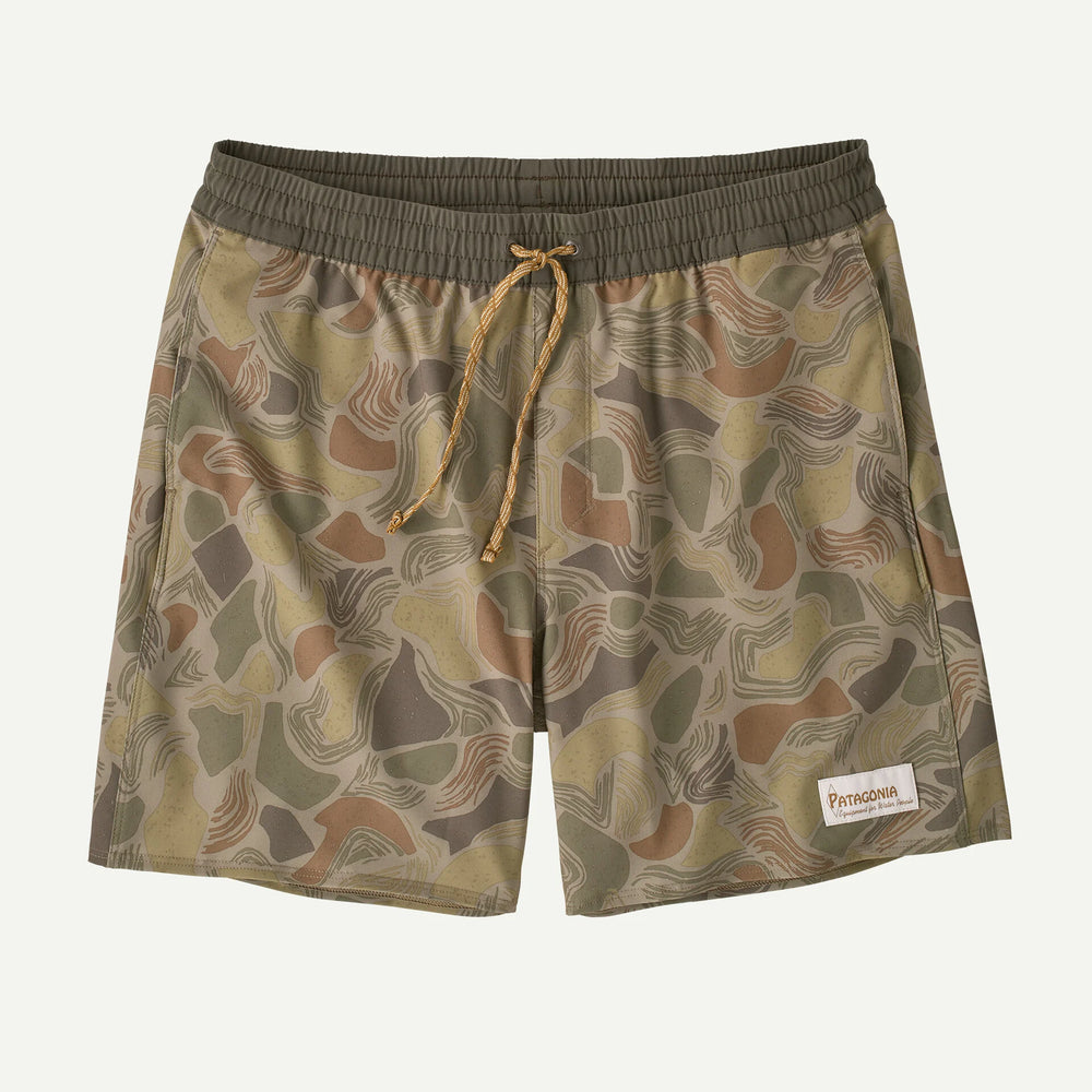 Patagonia - Men's Hydropeak Volley Shorts - 16" - Coastal Edge:Weathered Stone - Apparel - Fly Fish Food