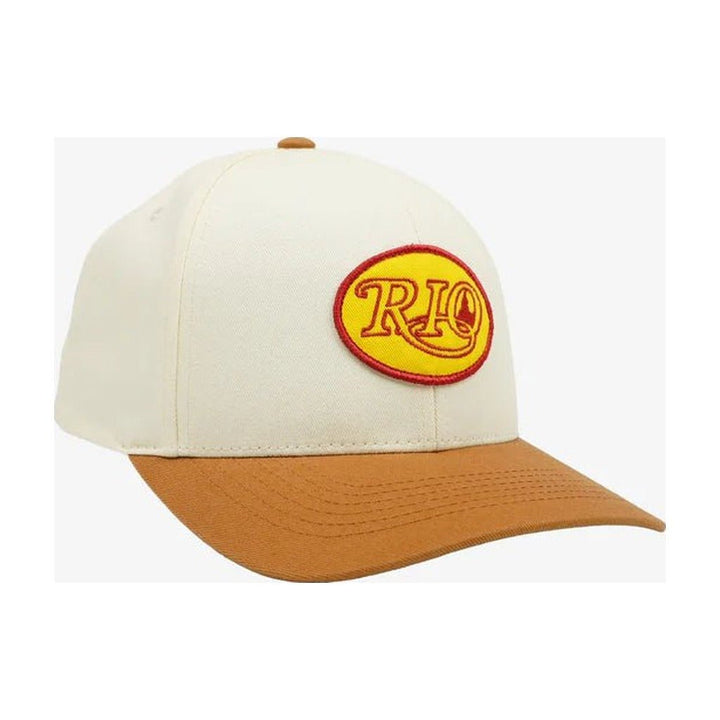 RIO Retro Logo Twill Snapback Hat - Ivory - Hats - Fly Fish Food