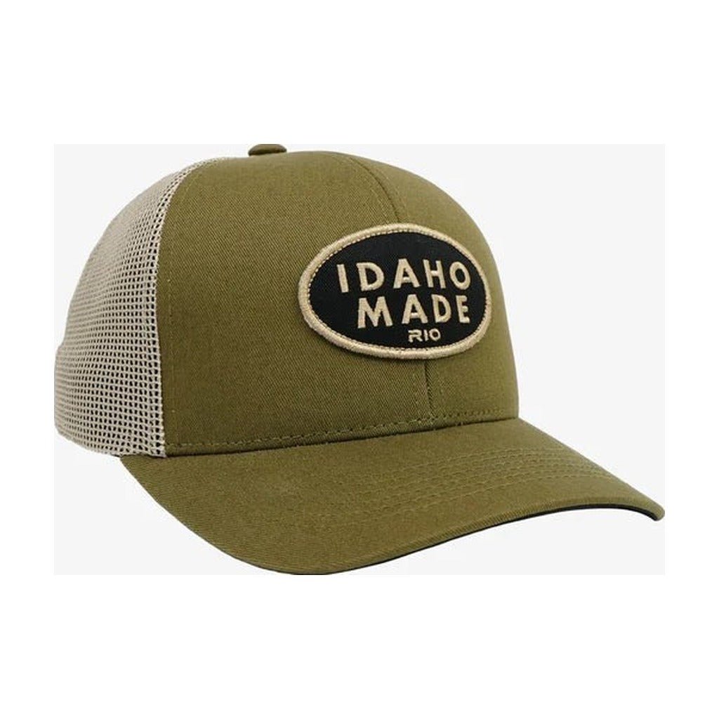 RIO Idaho Made Trucker Hat - Olive Khaki - Hats - Fly Fish Food