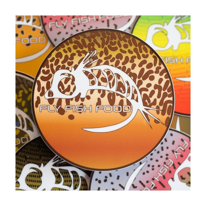 Fly Fish Food Sticker - Tiger Trout (5") - Stickers - Fly Fish Food
