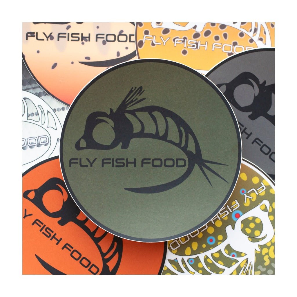 Fly Fish Food Sticker - Green (5") - Stickers - Fly Fish Food