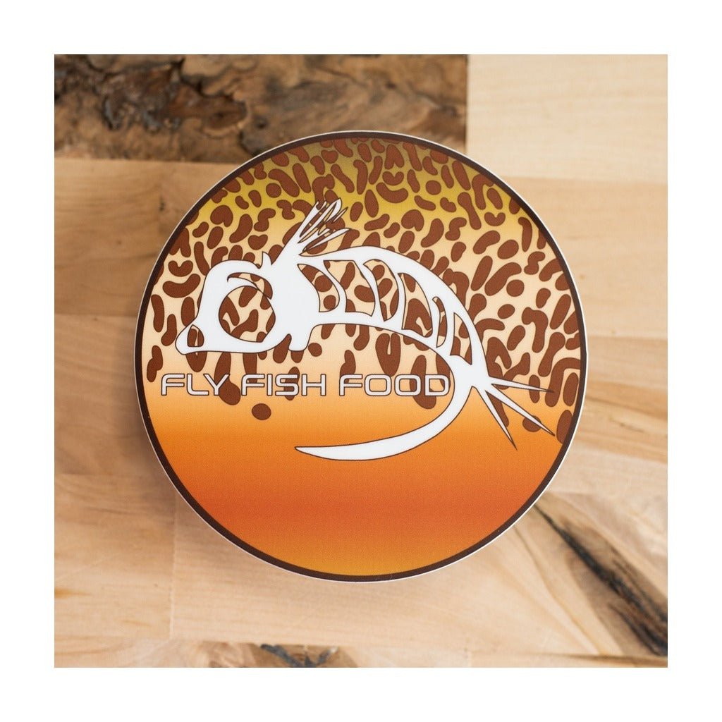 Fly Fish Food Sticker - Tiger Trout (2") - Stickers - Fly Fish Food