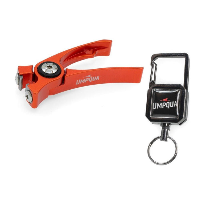 Umpqua - RiverRun Combo Retractor/Nipper - Orange/Gunmetal - On Water Accessories - Fly Fish Food