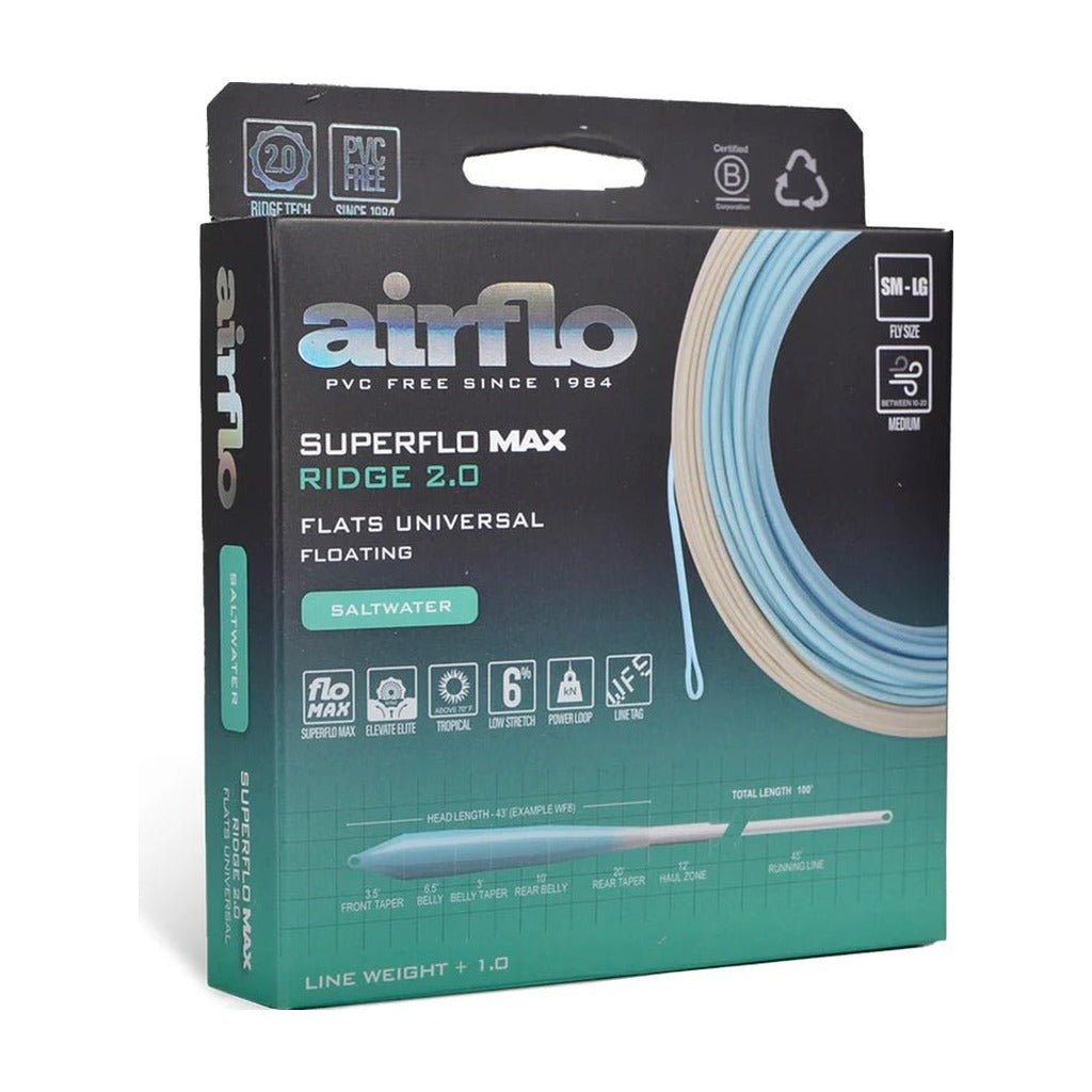 Airflo Superflo Max Ridge 2.0 - Flats Universal Taper - Fly Lines - Fly Fish Food