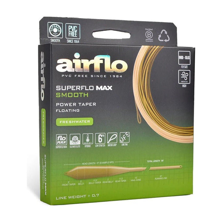Airflo Superflo Max - Power Taper - Camo Green/Caddis - Fly Lines - Fly Fish Food