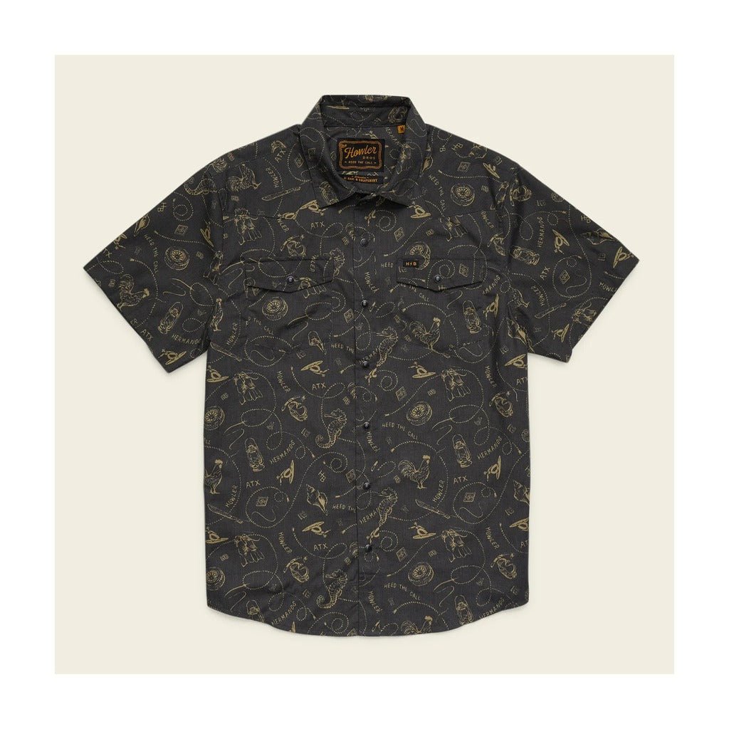 Howler Bros - H Bar B Snapshirt - Sea Rodeo: Antique Black - Apparel - Fly Fish Food