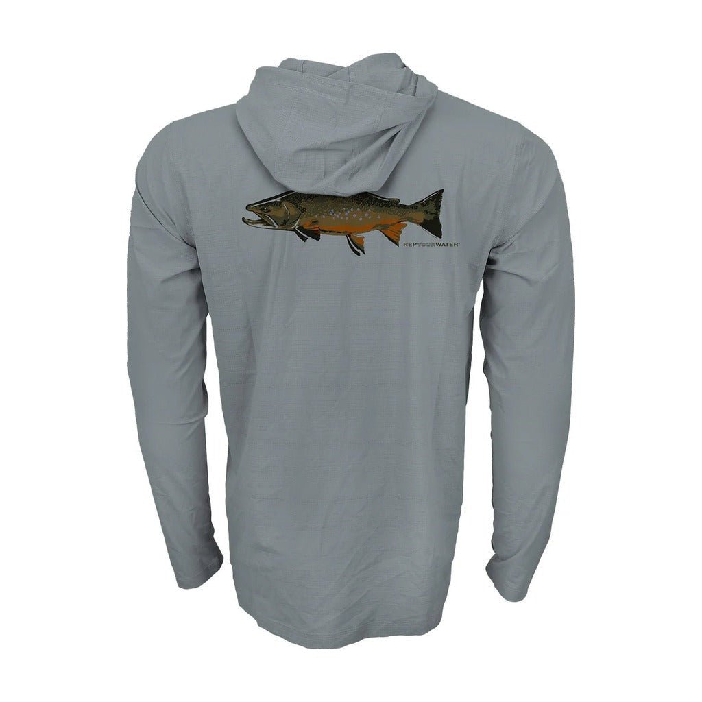 FFF Logo - RepYourWater Big Brookie Flolite Performance Hoody - Apparel - Fly Fish Food
