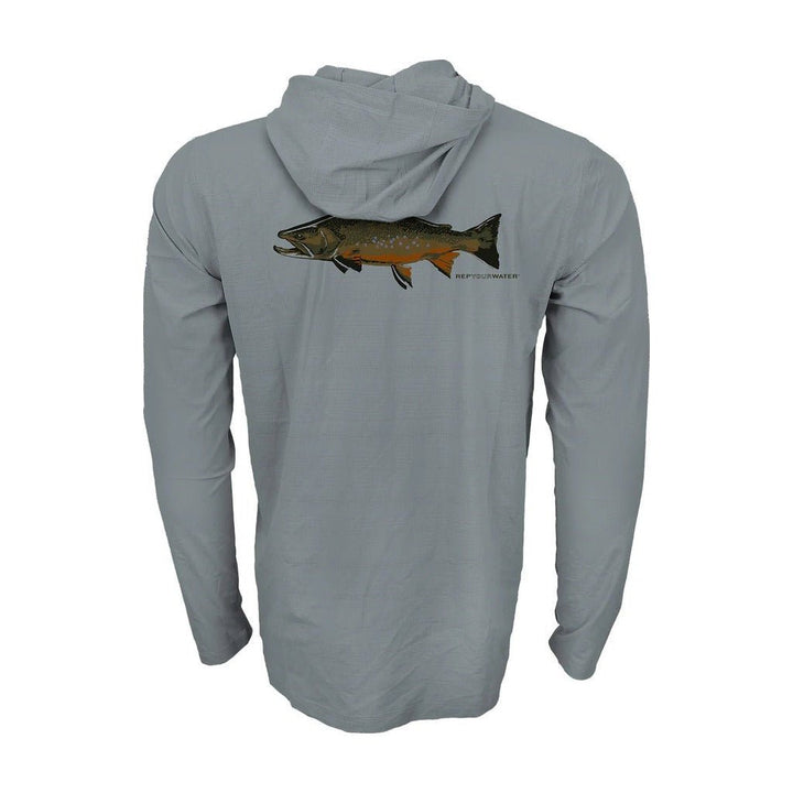 FFF Logo - RepYourWater Big Brookie Flolite Performance Hoody - Apparel - Fly Fish Food