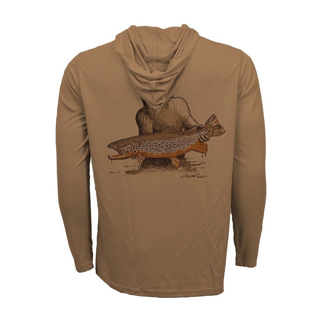 FFF Logo - RepYourWater Hero Squatch ECO50 Performance Hoody - Apparel - Fly Fish Food