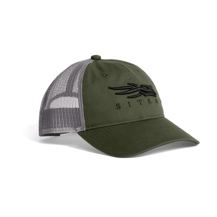 Sitka - Icon Lo Pro Trucker Hat - Olive Green - Hats - Fly Fish Food