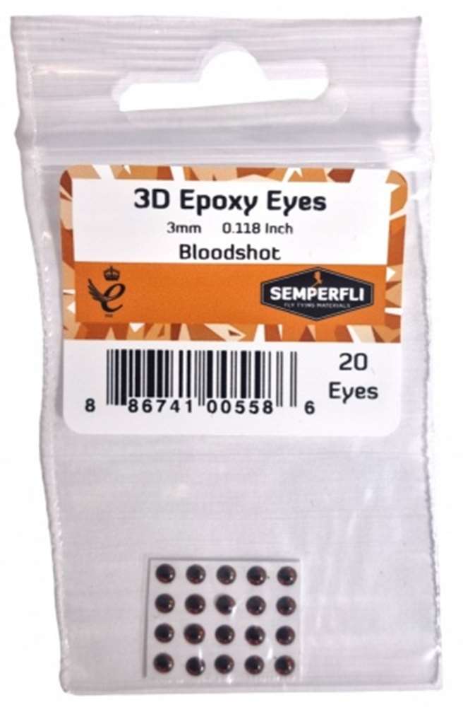 Semperfli 3D Epoxy Eyes - Eyes - Fly Fish Food