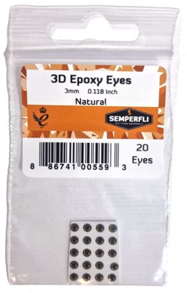 Semperfli 3D Epoxy Eyes - Eyes - Fly Fish Food