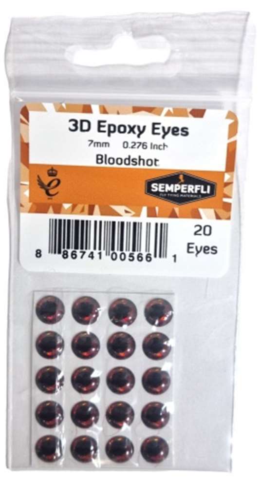 Semperfli 3D Epoxy Eyes - Eyes - Fly Fish Food