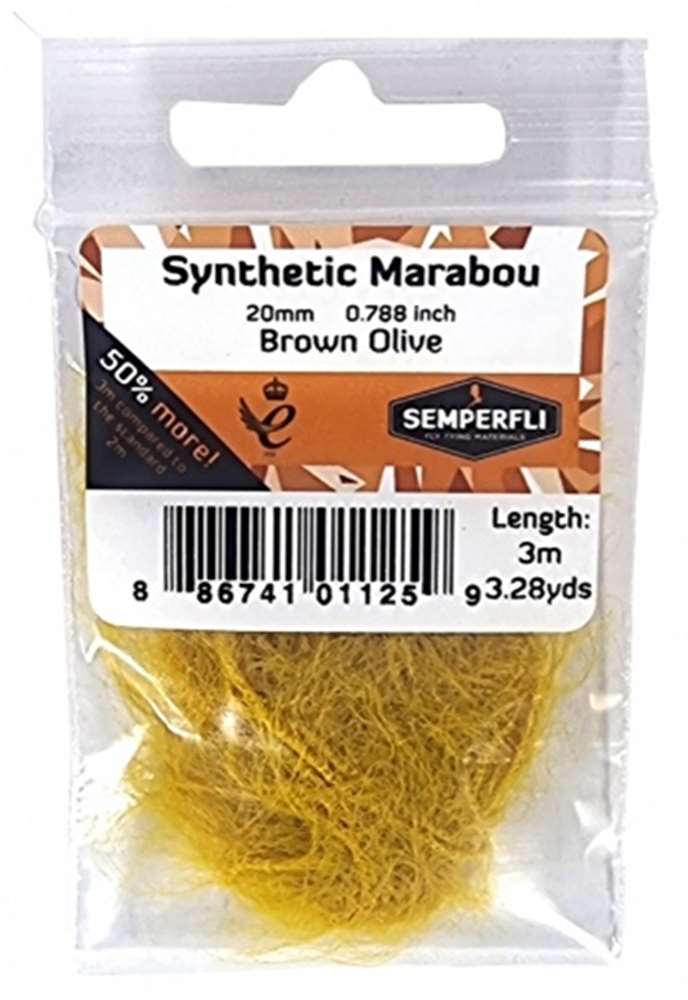 Semperfli Synthetic Marabou 20mm - Misc. Synthetics - Fly Fish Food