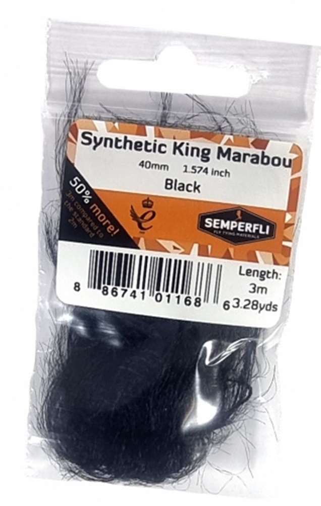 Semperfli Synthetic King Marabou 40mm - Misc. Synthetics - Fly Fish Food