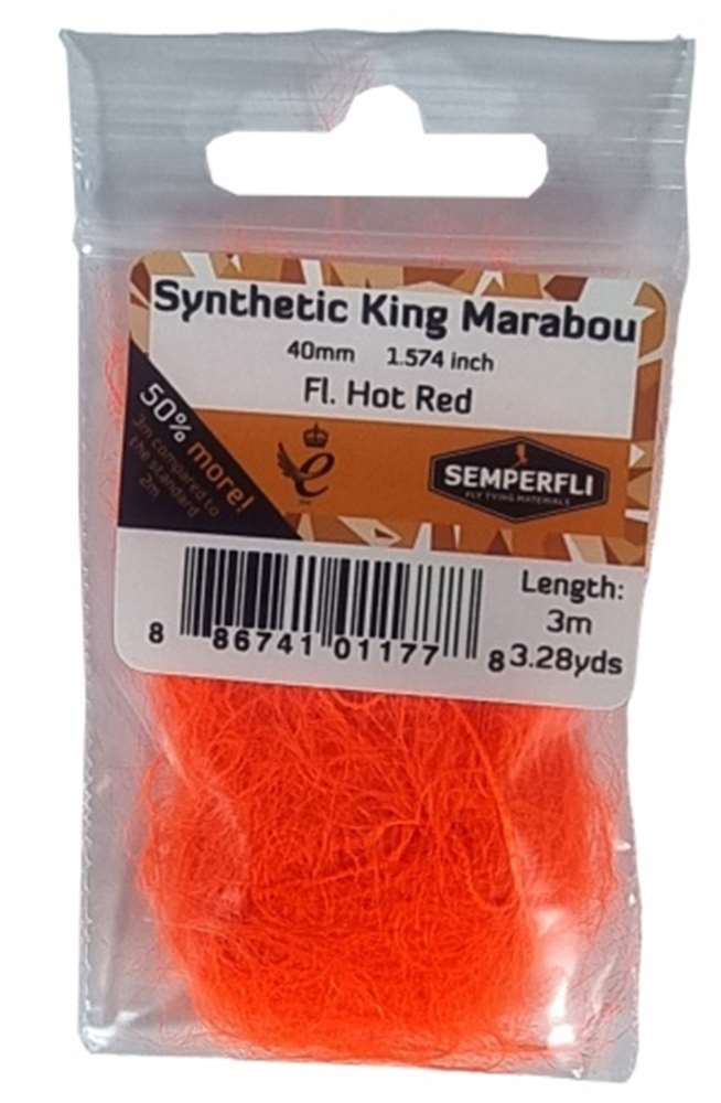 Semperfli Synthetic King Marabou 40mm - Misc. Synthetics - Fly Fish Food