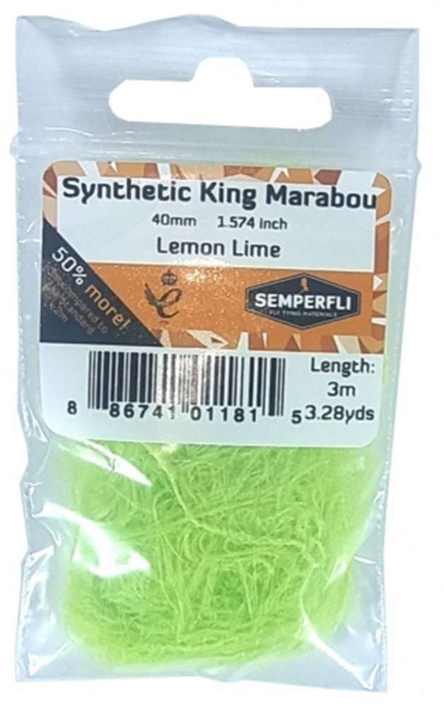 Semperfli Synthetic King Marabou 40mm - Misc. Synthetics - Fly Fish Food
