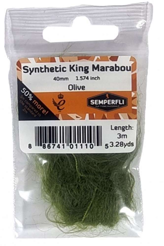 Semperfli Synthetic King Marabou 40mm - Misc. Synthetics - Fly Fish Food