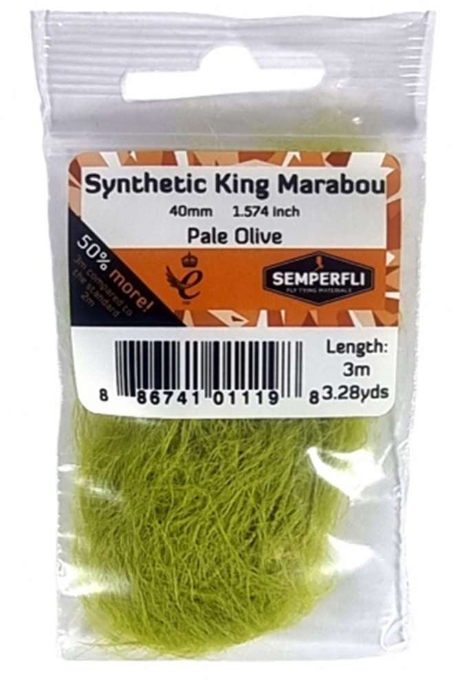 Semperfli Synthetic King Marabou 40mm - Misc. Synthetics - Fly Fish Food