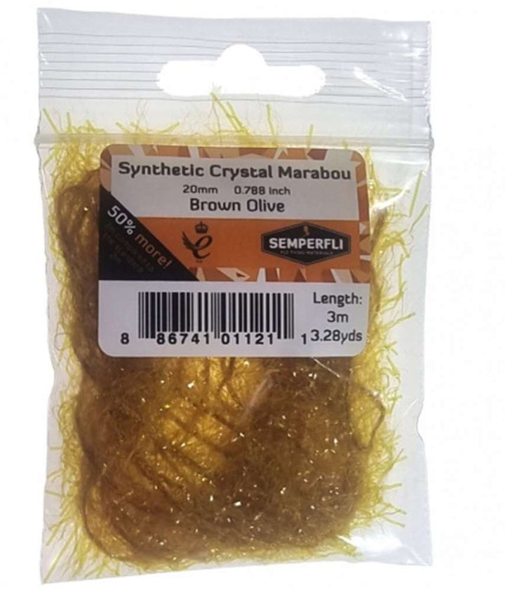 Semperfli Synthetic Crystal Marabou - Misc. Synthetics - Fly Fish Food
