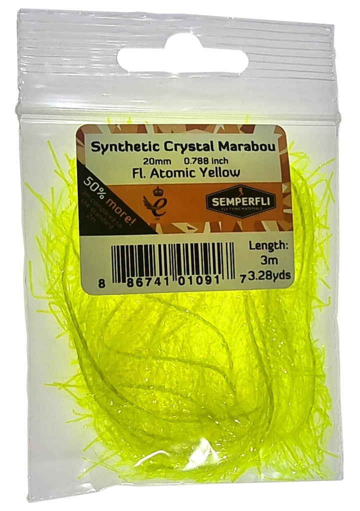 Semperfli Synthetic Crystal Marabou - Misc. Synthetics - Fly Fish Food