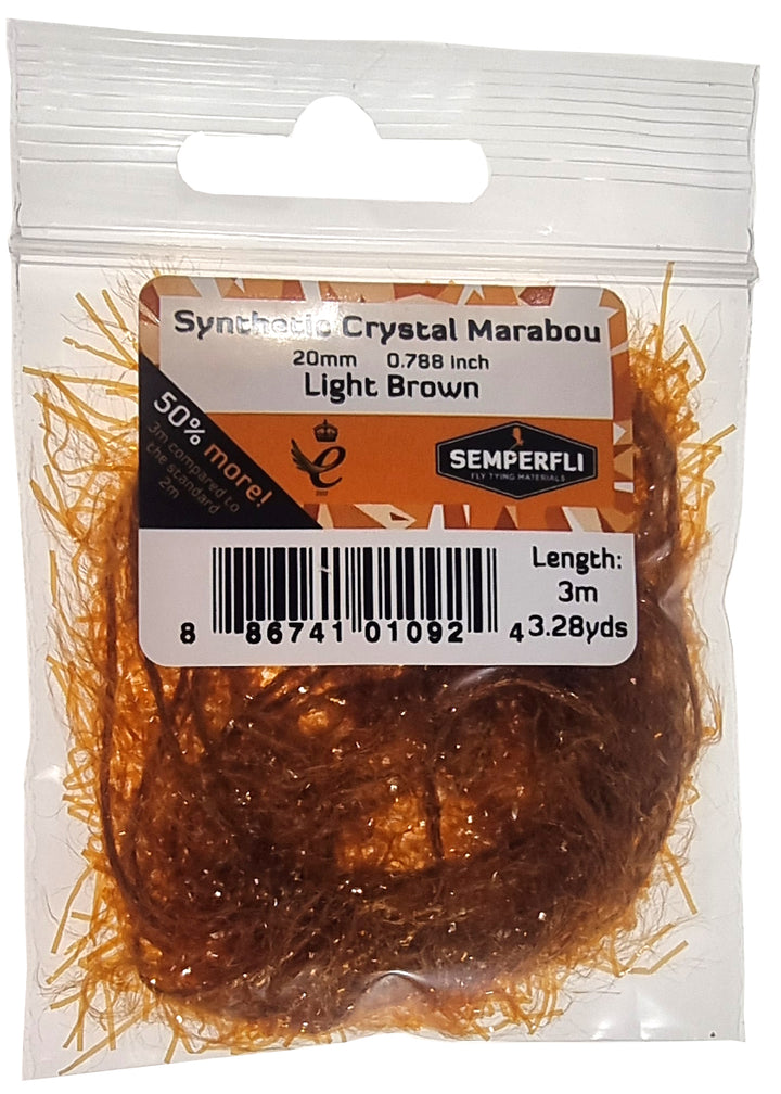 Semperfli Synthetic Crystal Marabou - Misc. Synthetics - Fly Fish Food