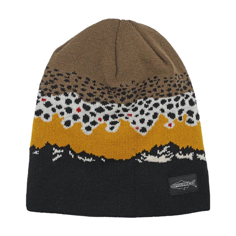 RepYourWater - Brown Trout Mountains Skull Cap - Hats - Fly Fish Food