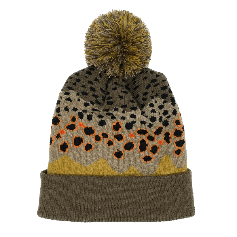 RepYourWater Brown Trout Skin Knit Hat - Hats - Fly Fish Food