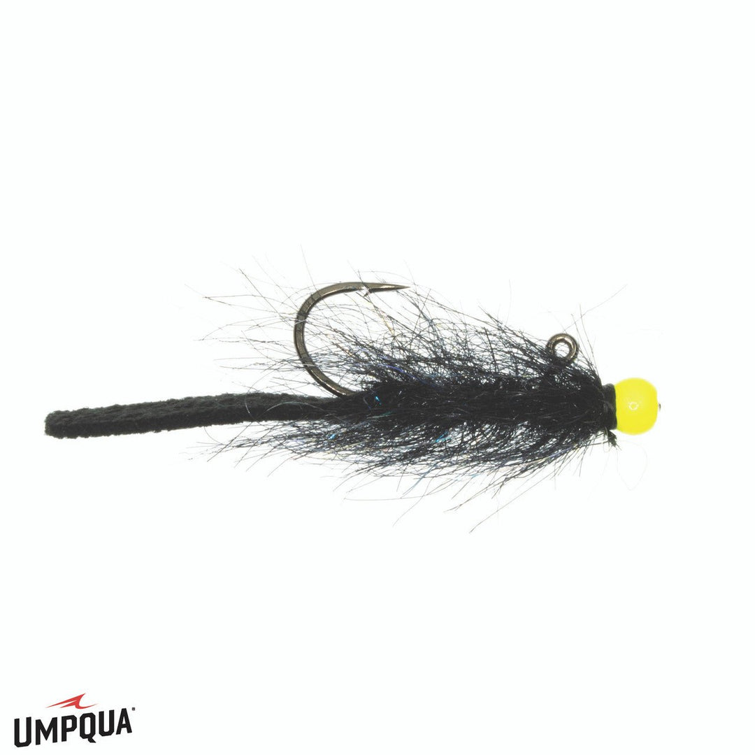 Balanced Leather Leech Nano - Black/Chartreuse - Flies - Fly Fish Food