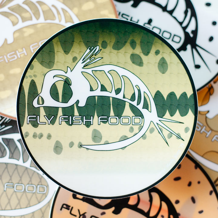 Fly Fish Food Sticker - Large Mouth Bass (4") - Stickers - Fly Fish Food